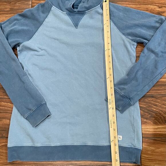 Men's DepartWest Medium Hoodie Blue Colorblock - Picture 5 of 5